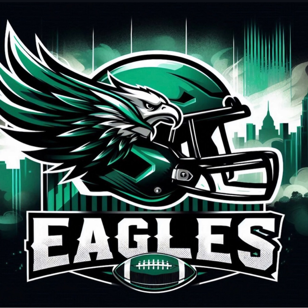 Football EAGLES 20oz tumbler. NWOT! Hand wash only! Made to order.